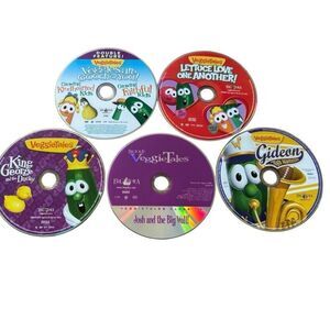 Lot Of 5 Veggie Tales DVD’s